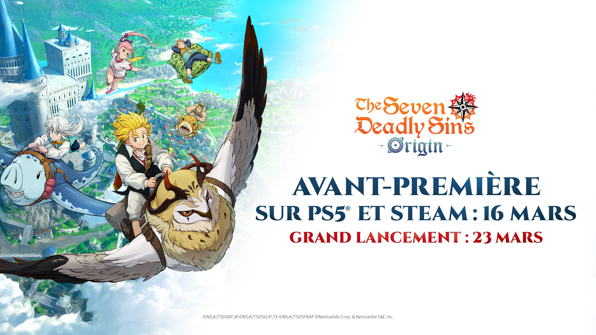 The Seven Deadly Sins: Origin : Les dates de sortie enfin dévoilées !
